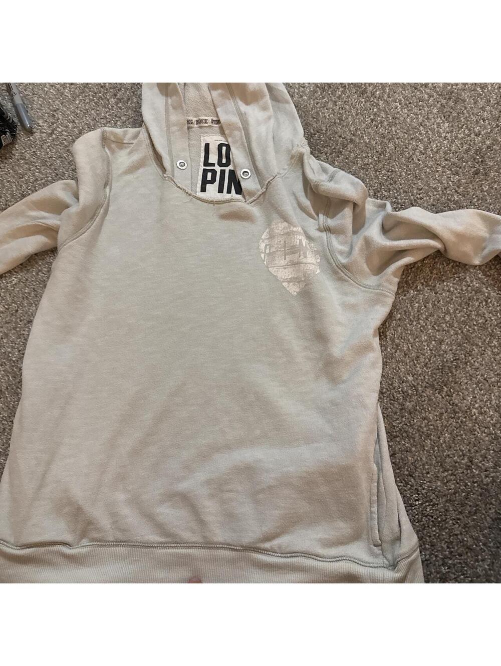 Women's Grey and Cream Hoody